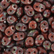 SuperDuo Beads 2.5x5mm Opaque Umber - Picasso